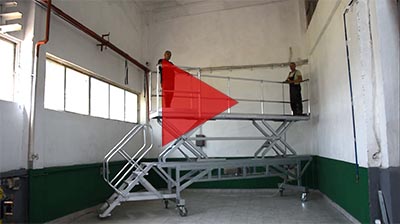 Platforma actionata hidro video